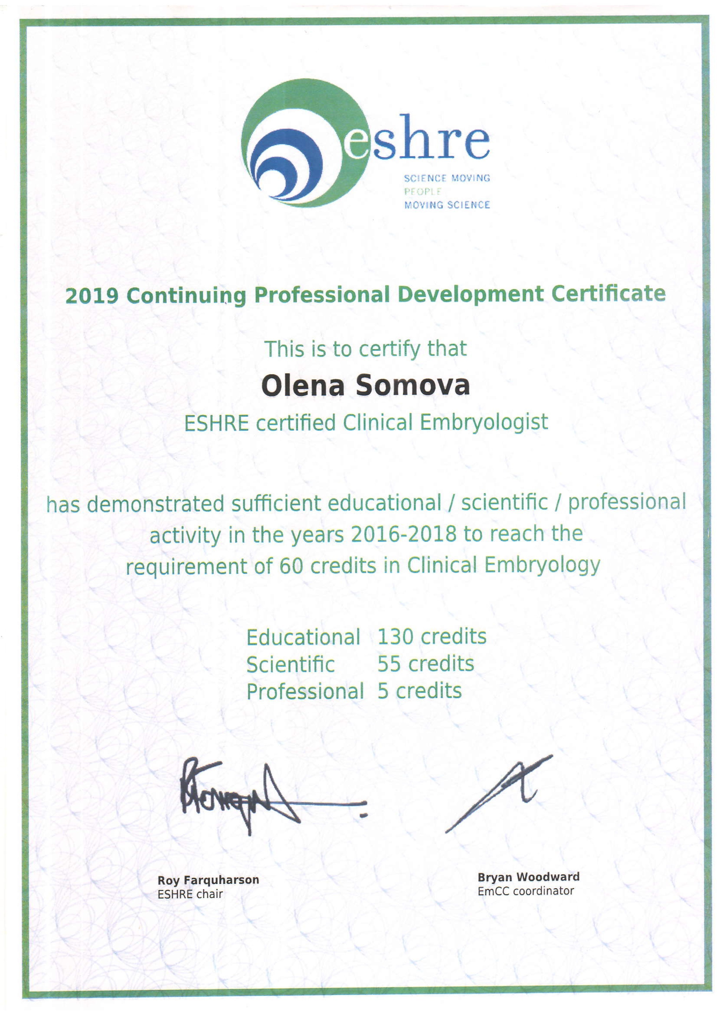  certificates 